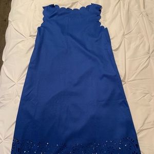 Zaful Blue Scallop Dress Size M
